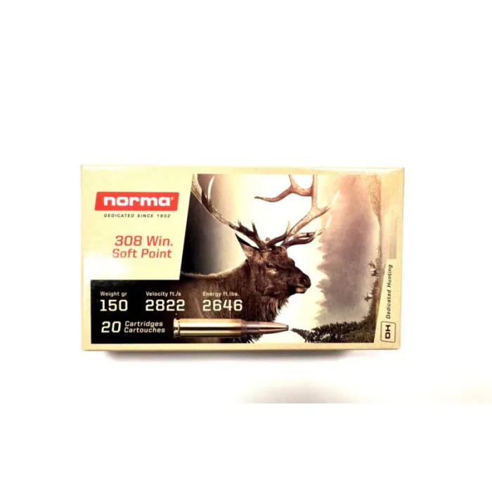 Amunicja NORMA 308 WIN SOFT POINT 150GR - 20 SZT